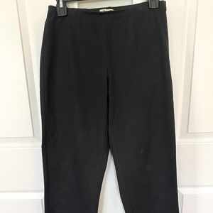 Eileen Fischer black stretchy pant cropped